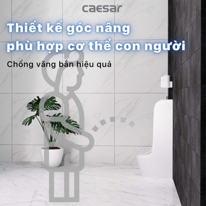 Bồn tiểu nam CAESAR U0296 đặt sàn - Ảnh 7