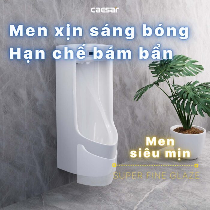 Bồn tiểu nam CAESAR UA0283 cảm ứng treo tường - Ảnh 8