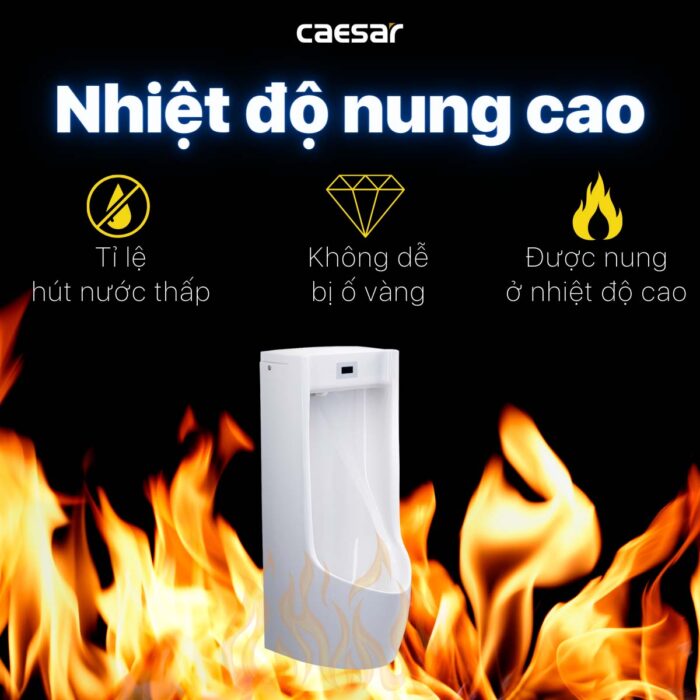 Bồn tiểu nam CAESAR UA0283 cảm ứng treo tường - Ảnh 12
