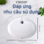 Chậu lavabo âm bàn CAESAR L5113 - Ảnh 5