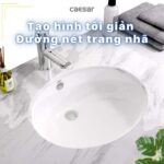 Chậu lavabo âm bàn CAESAR L5115 - Ảnh 7