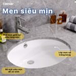 Chậu lavabo âm bàn CAESAR L5115 - Ảnh 8