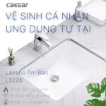 Chậu lavabo âm bàn CAESAR L5125 - Ảnh 4