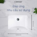 Chậu lavabo âm bàn CAESAR L5125 - Ảnh 11