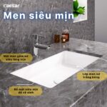 Chậu lavabo âm bàn CAESAR LF5130 - Ảnh 9