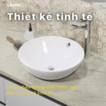 Chậu lavabo đặt bàn CAESAR L5215 - Ảnh 12