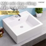 Chậu lavabo đặt bàn CAESAR LF5236 - Ảnh 4