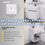 Chậu lavabo đặt bàn CAESAR LF5236 - Ảnh 5