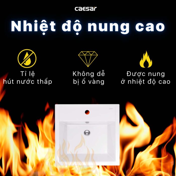 Chậu lavabo đặt bàn CAESAR LF5236 - Ảnh 11