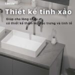 Chậu lavabo đặt bàn CAESAR LF5254 - Ảnh 13