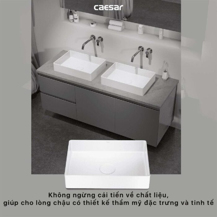 Chậu lavabo đặt bàn CAESAR LF5254 - Ảnh 7