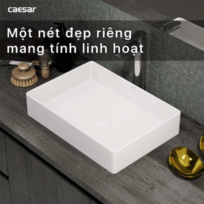 Chậu lavabo đặt bàn CAESAR LF5254 - Ảnh 9