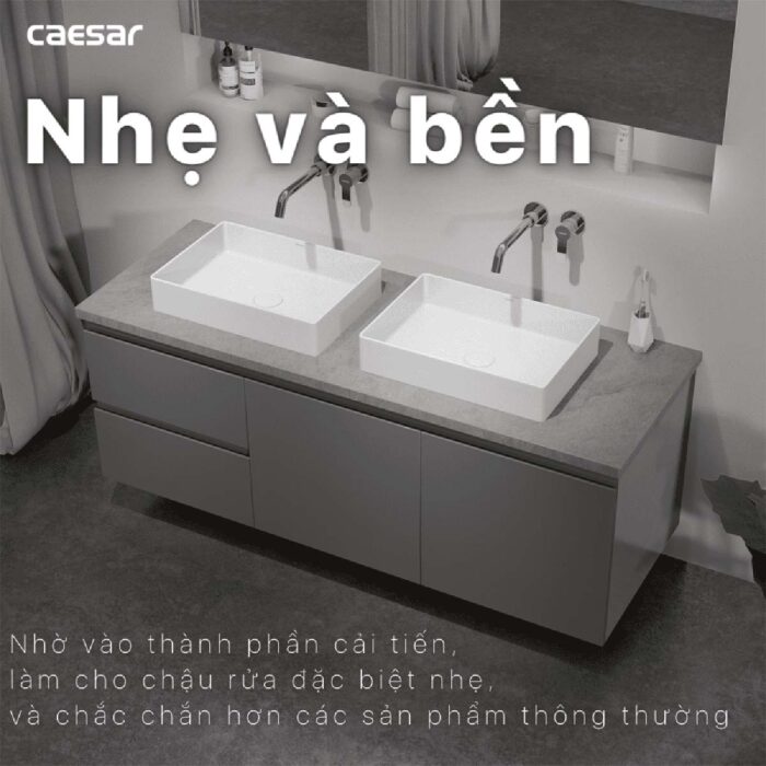 Chậu lavabo đặt bàn CAESAR LF5254 - Ảnh 11