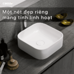 Chậu lavabo đặt bàn CAESAR LF5256 - Ảnh 10