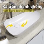Chậu lavabo đặt bàn CAESAR LF5260 - Ảnh 6