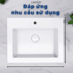 Chậu lavabo dương vành CAESAR LF5017 - Ảnh 11
