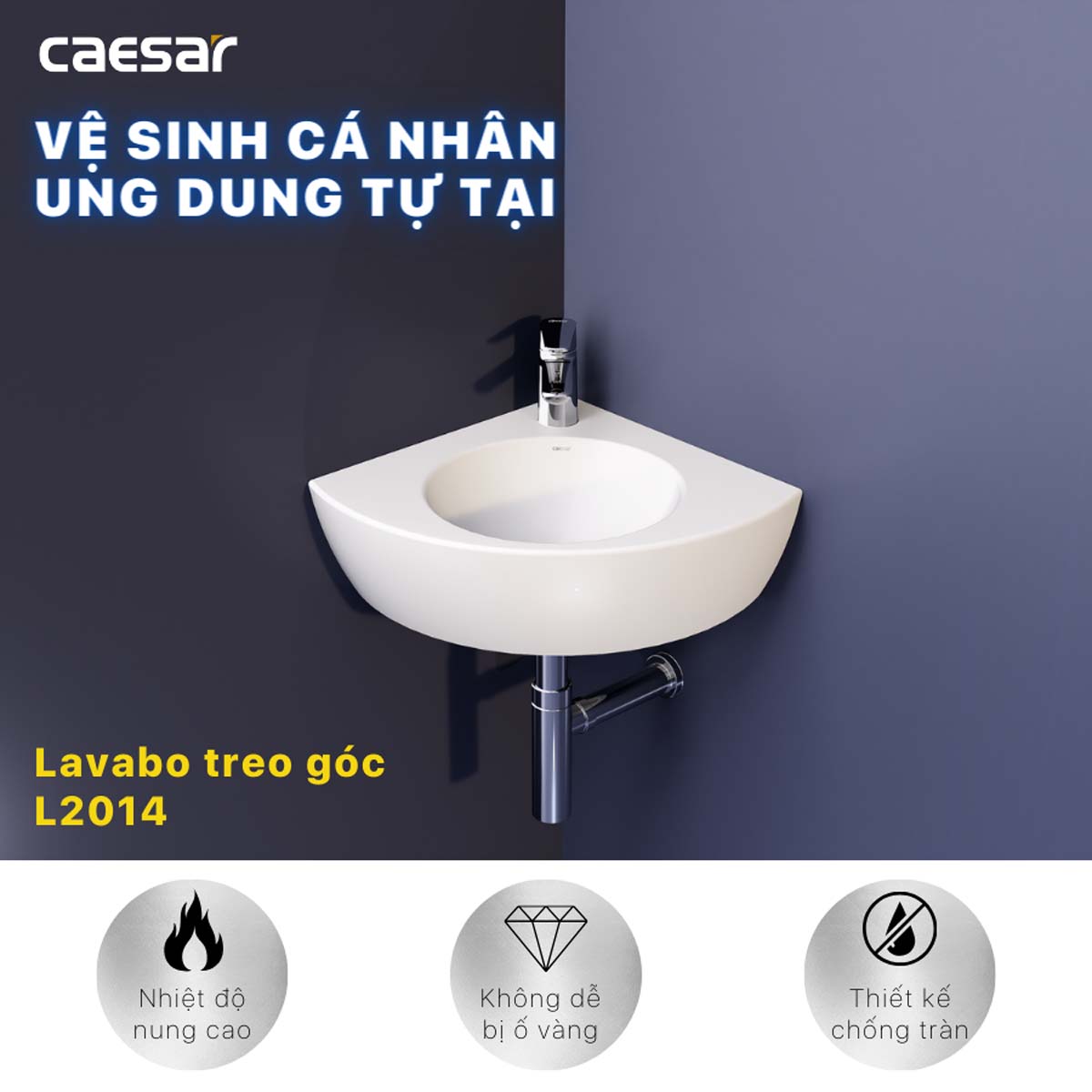 tinh nang Chau lavabo treo tuong CAESAR L2014 goc 1