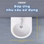 Chậu lavabo treo tường CAESAR L2140 - Ảnh 12