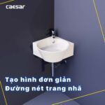Chậu lavabo treo tường CAESAR LF5238 góc - Ảnh 8