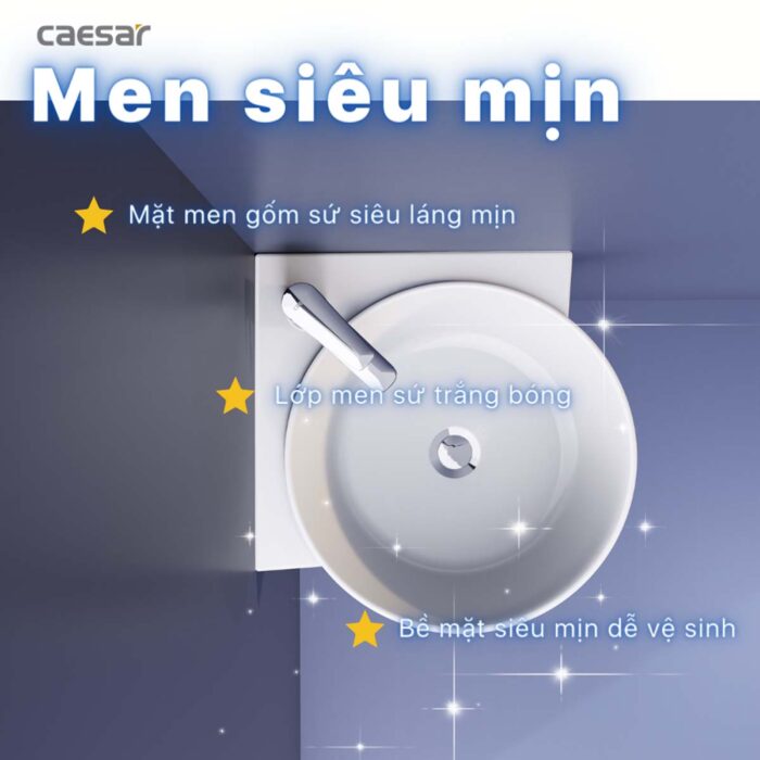 Chậu lavabo treo tường CAESAR LF5238 góc - Ảnh 9