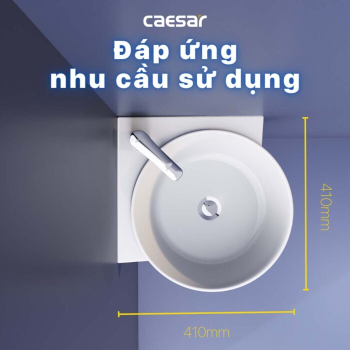 Chậu lavabo treo tường CAESAR LF5238 góc - Ảnh 12
