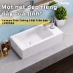 chậu lavabo đặt bàn CAESAR LF5239S treo tường - Ảnh 3