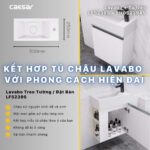 chậu lavabo đặt bàn CAESAR LF5239S treo tường - Ảnh 12