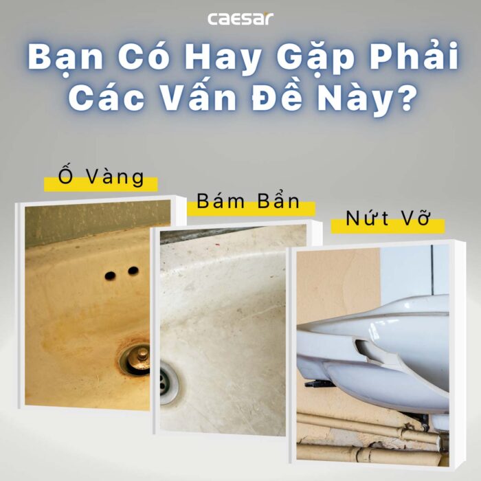 chậu lavabo đặt bàn CAESAR LF5239S treo tường - Ảnh 11