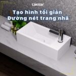 chậu lavabo đặt bàn CAESAR LF5239S treo tường - Ảnh 9