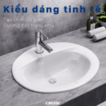 chậu lavabo dương vành CAESAR L5018 - Ảnh 7