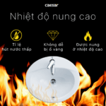 chậu lavabo dương vành CAESAR L5018 - Ảnh 10
