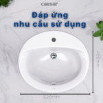 chậu lavabo dương vành CAESAR L5018 - Ảnh 11