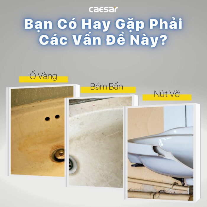 Chậu lavabo treo tường CAESAR L2150 P2441 chân lửng - Ảnh 6