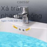 Chậu lavabo treo tường CAESAR L2150 P2441 chân lửng - Ảnh 9