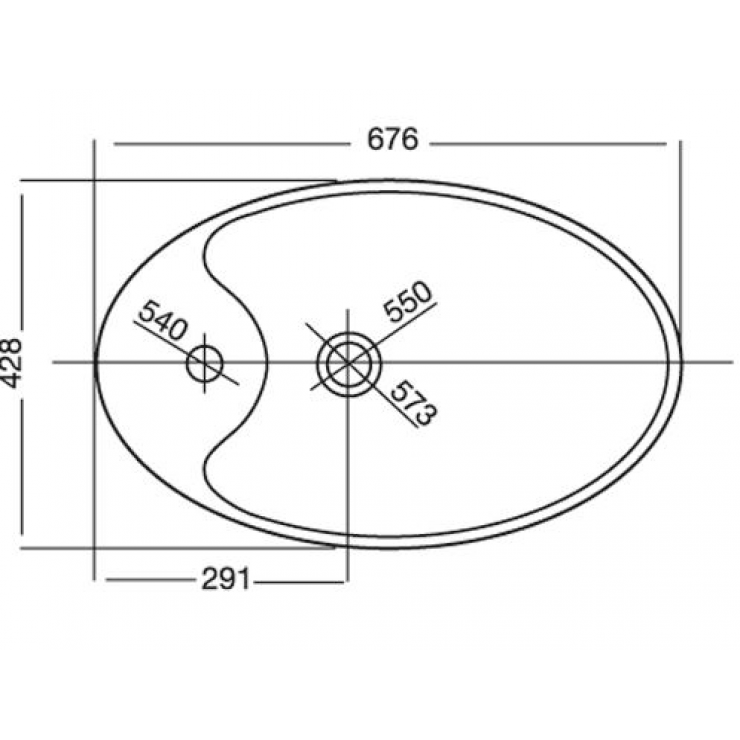 VIGLACERA V52 - Chậu lavabo đặt bàn 1 VIGLACERA V52 - Chậu lavabo đặt bàn