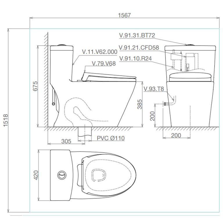 Bản-vẽ-kĩ-thuật-Bồn-cầu-1-khối-VIGLACERA-V62-nắp-êm