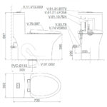 Bản-vẽ-kĩ-thuật-Bồn-cầu-1-khối-VIGLACERA-V72-nắp-êm