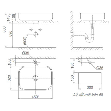 Bản-vẽ-kĩ-thuật-chậu-lavabo-VIGLACERA-V25-đặt-bàn