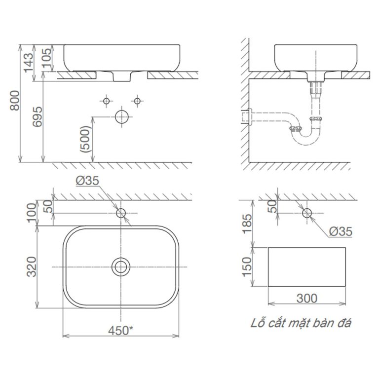Bản-vẽ-kĩ-thuật-chậu-lavabo-VIGLACERA-V25-đặt-bàn