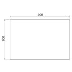 Bản vẽ kỹ thuật Gương nhà tắm VIGLACERA VG835 (VSD G5) 600x900mm