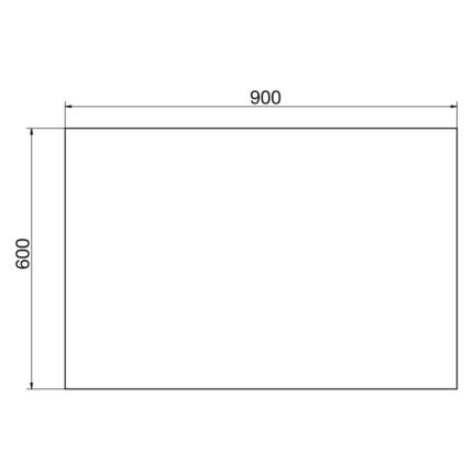 Bản vẽ kỹ thuật Gương nhà tắm VIGLACERA VG835 (VSD G5) 600x900mm