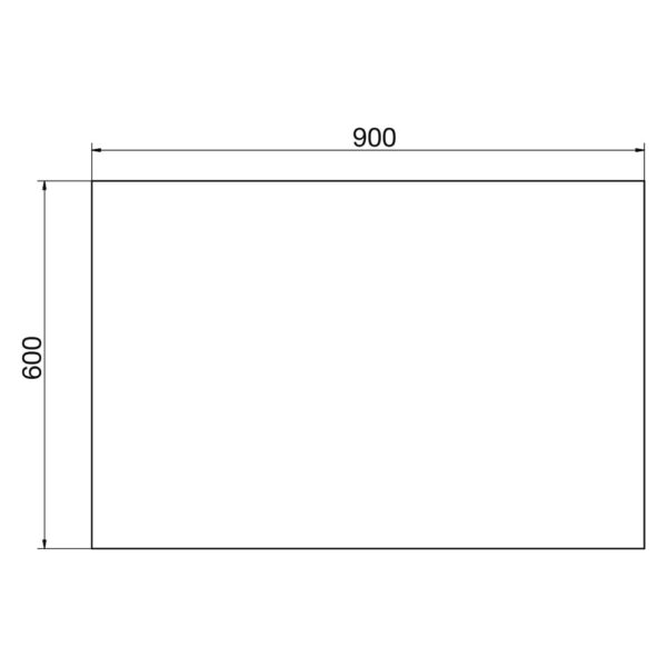 Bản vẽ kỹ thuật Gương nhà tắm VIGLACERA VG835 (VSD G5) 600x900mm