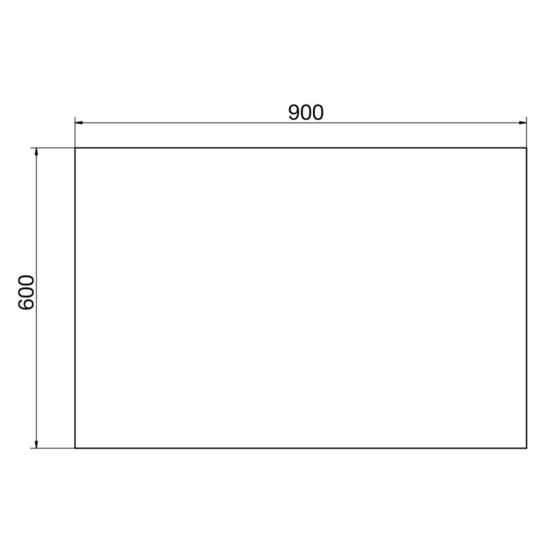 Bản vẽ kỹ thuật Gương nhà tắm VIGLACERA VG835 (VSD G5) 600x900mm