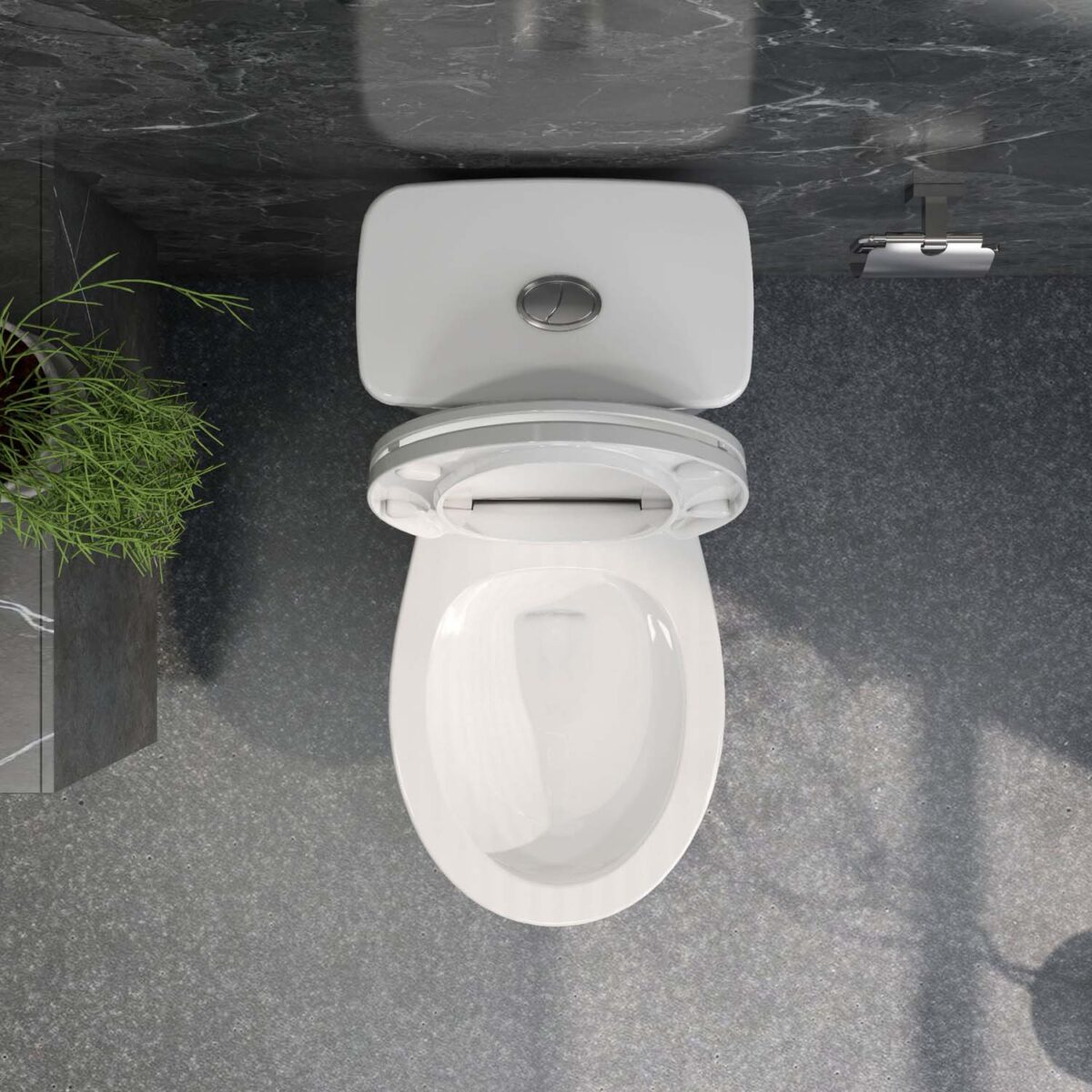 Bồn cầu 2 khối VIGLACERA VT34 nắp êm - Ảnh 6