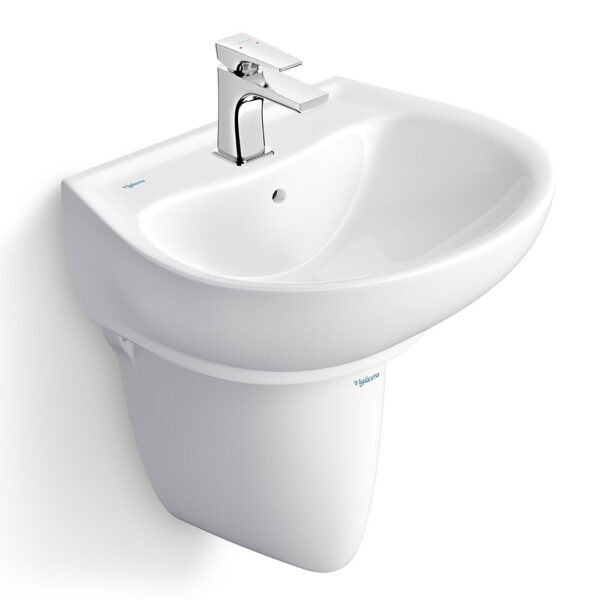 Chậu lavabo treo tường VIGLACERA V39 kèm chân lửng