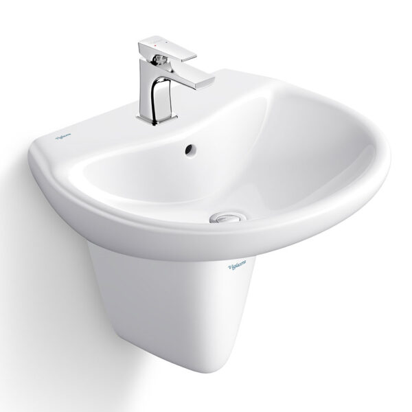 Chậu lavabo treo tường VIGLACERA VI5 kèm chân lửng