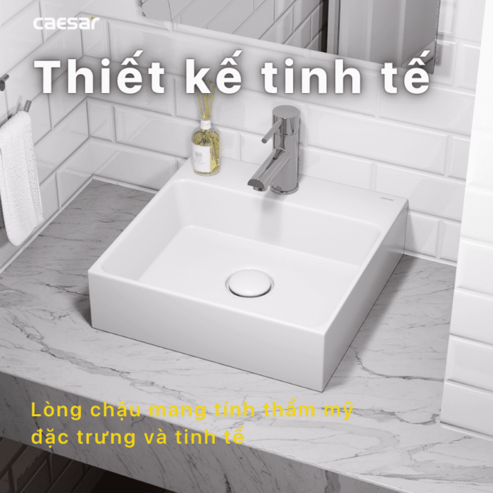 Chậu lavabo đặt bàn CAESAR LF5257 - Ảnh 17