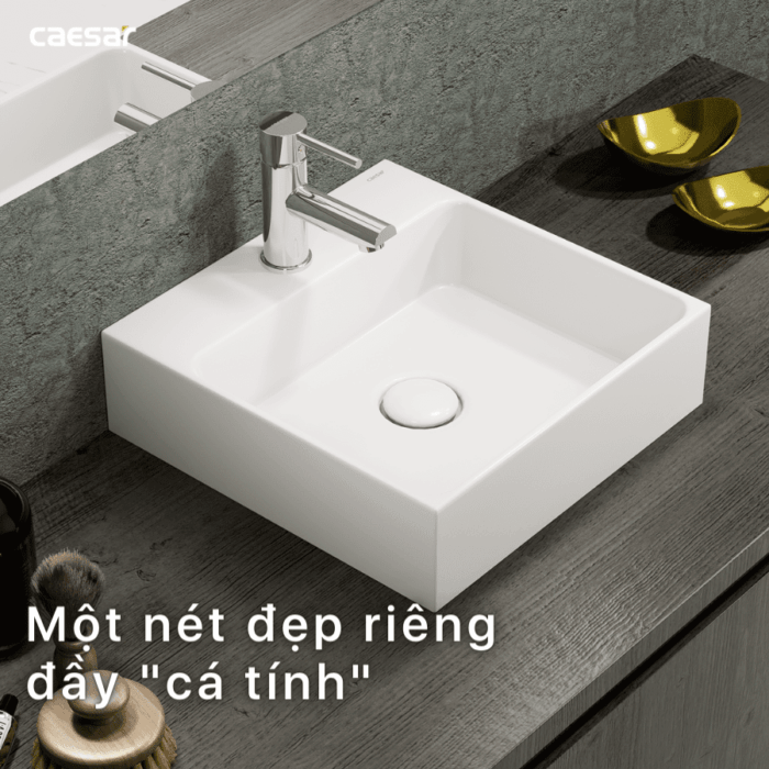 Chậu lavabo đặt bàn CAESAR LF5257 - Ảnh 13