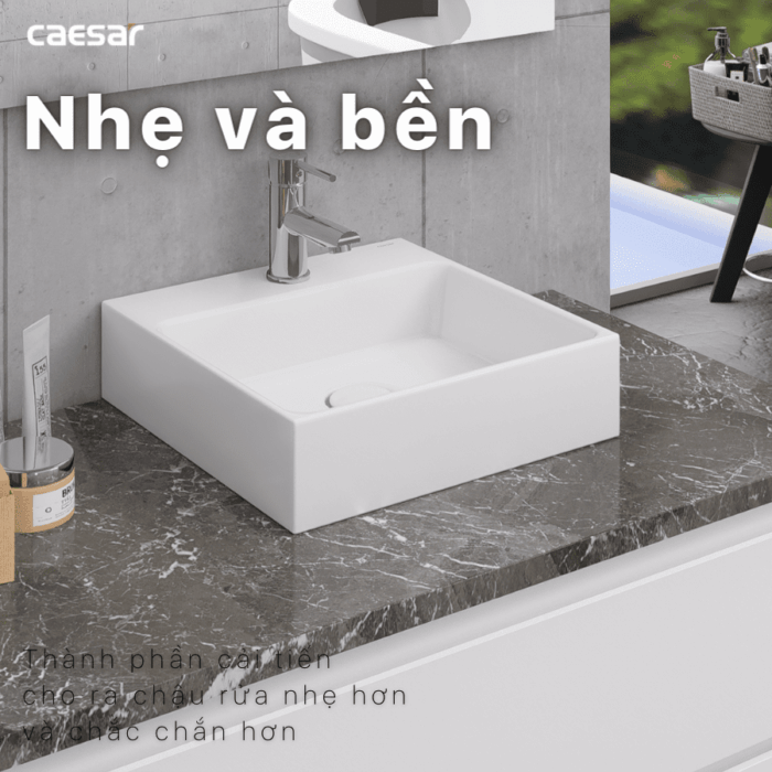 Chậu lavabo đặt bàn CAESAR LF5257 - Ảnh 15