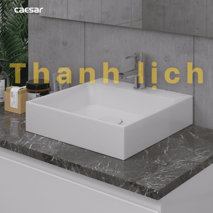 Chậu lavabo đặt bàn CAESAR LF5255 - Ảnh 7